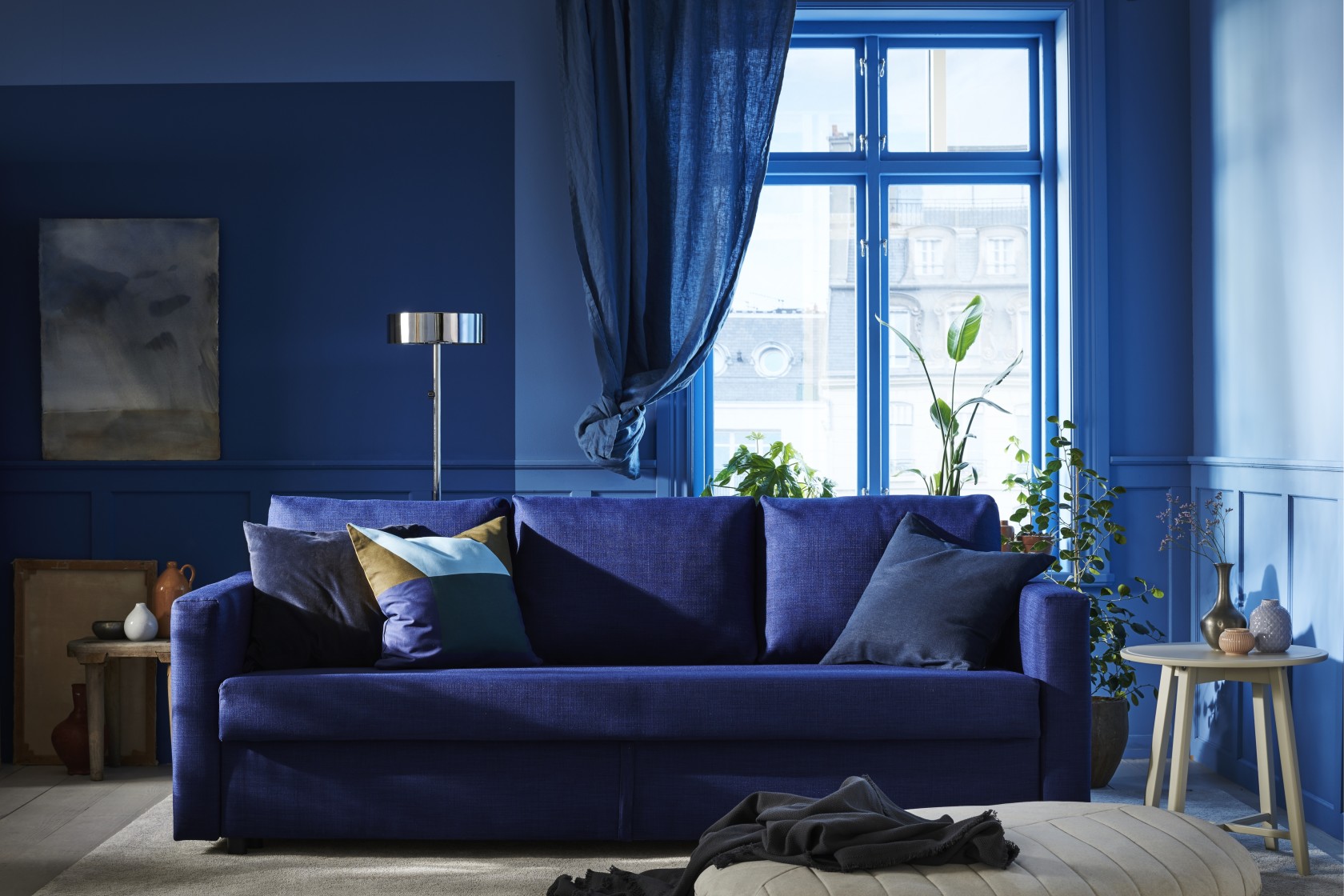 کاربرد رنگ آبی کلاسیک در دیزاین خانه